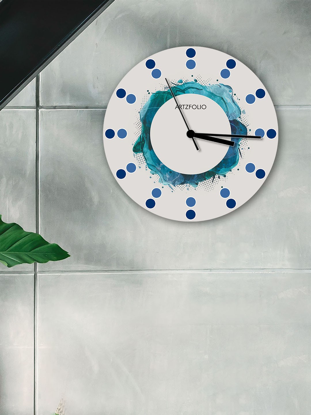 

ArtzFolio Multicoloured Printed Contemporary Wall Clock, Multi