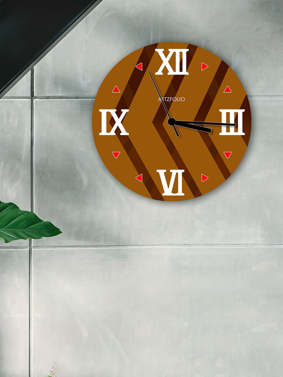 

ArtzFolio Multicoloured Printed Contemporary Wall Clock, Multi