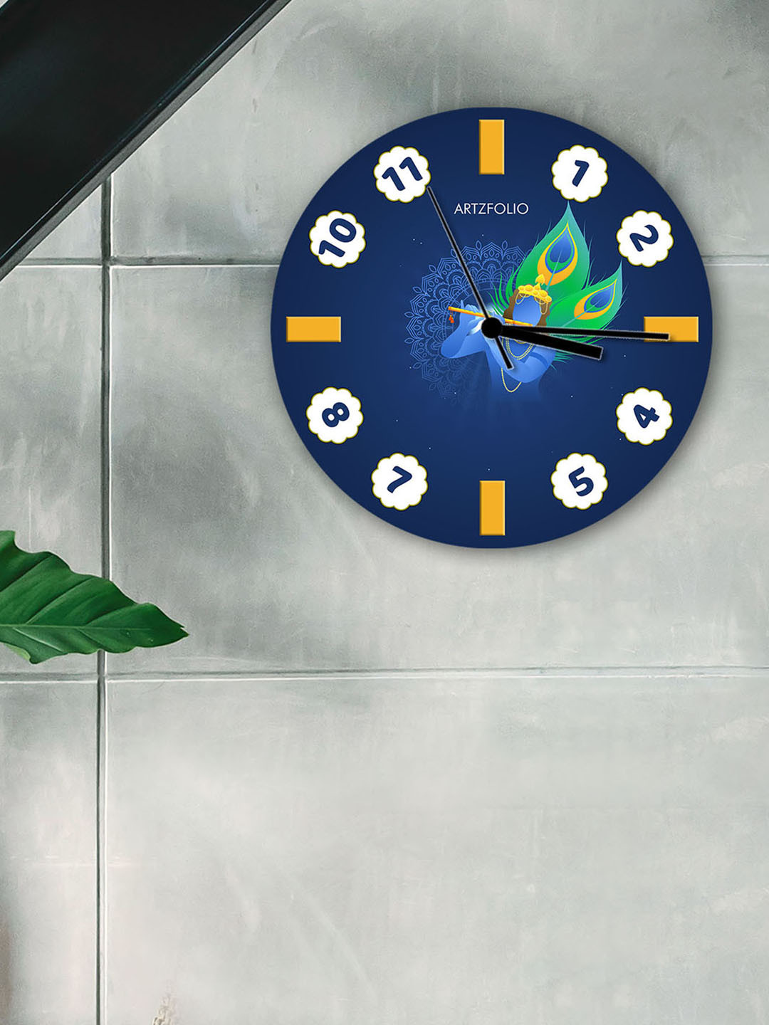 

ArtzFolio Multicoloured Printed Contemporary Wall Clock, Multi