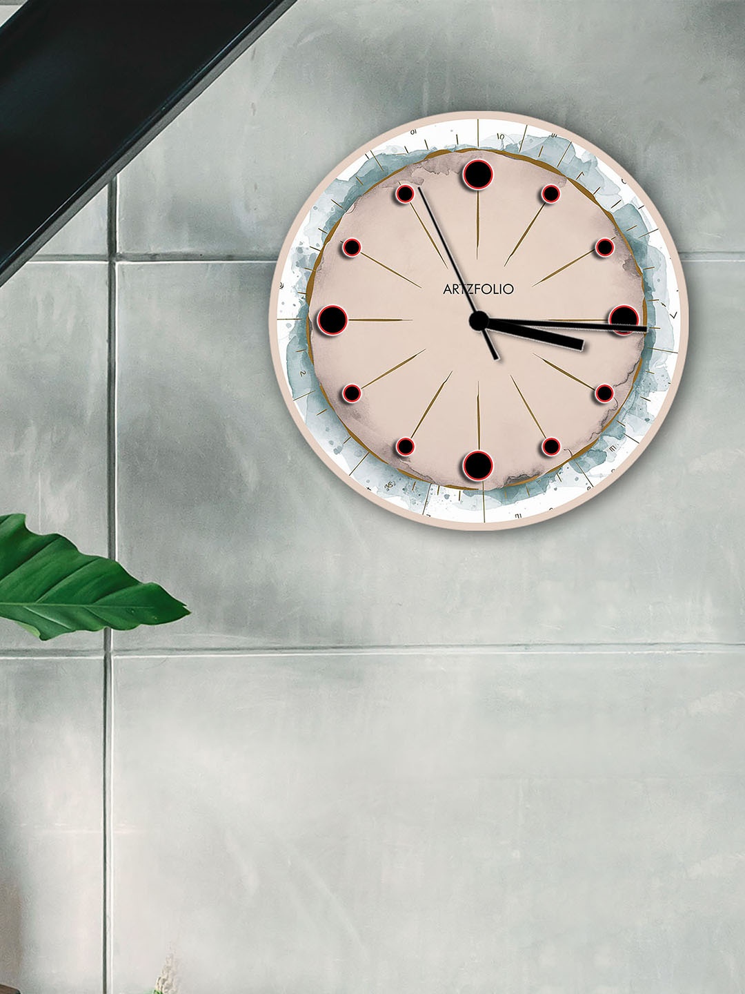 

ArtzFolio Multicoloured Printed Contemporary Wall Clock, Multi