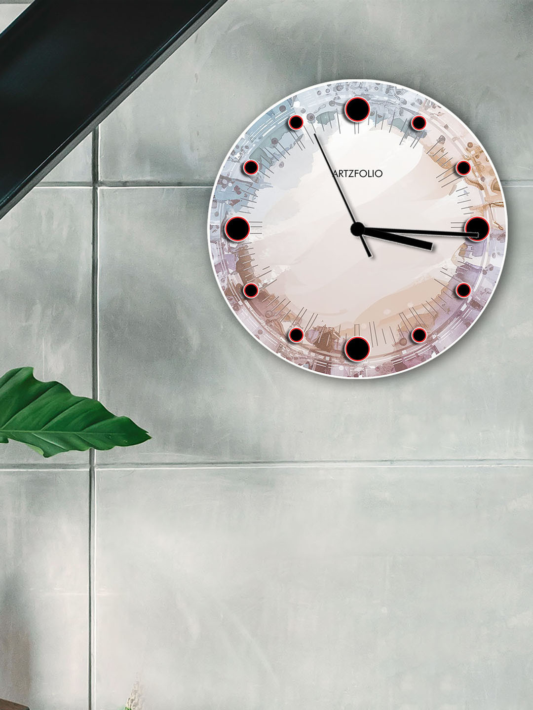 

ArtzFolio Multicoloured Printed Contemporary Wall Clock, Multi