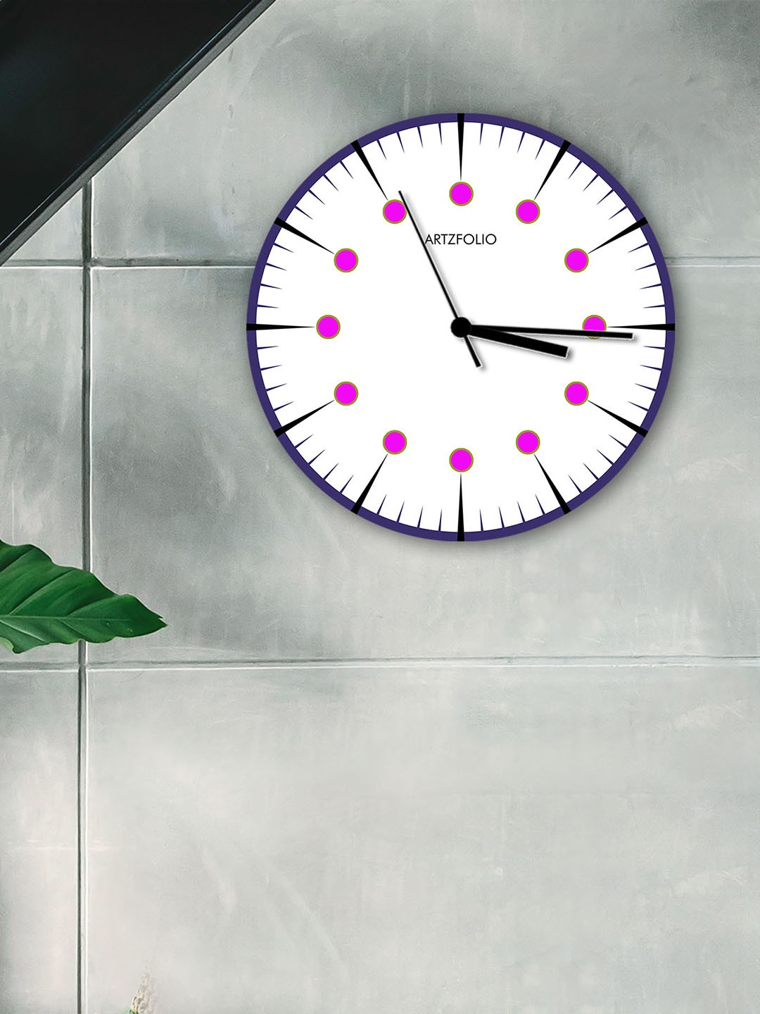 

ArtzFolio Multicoloured Printed Contemporary Wall Clock, Multi