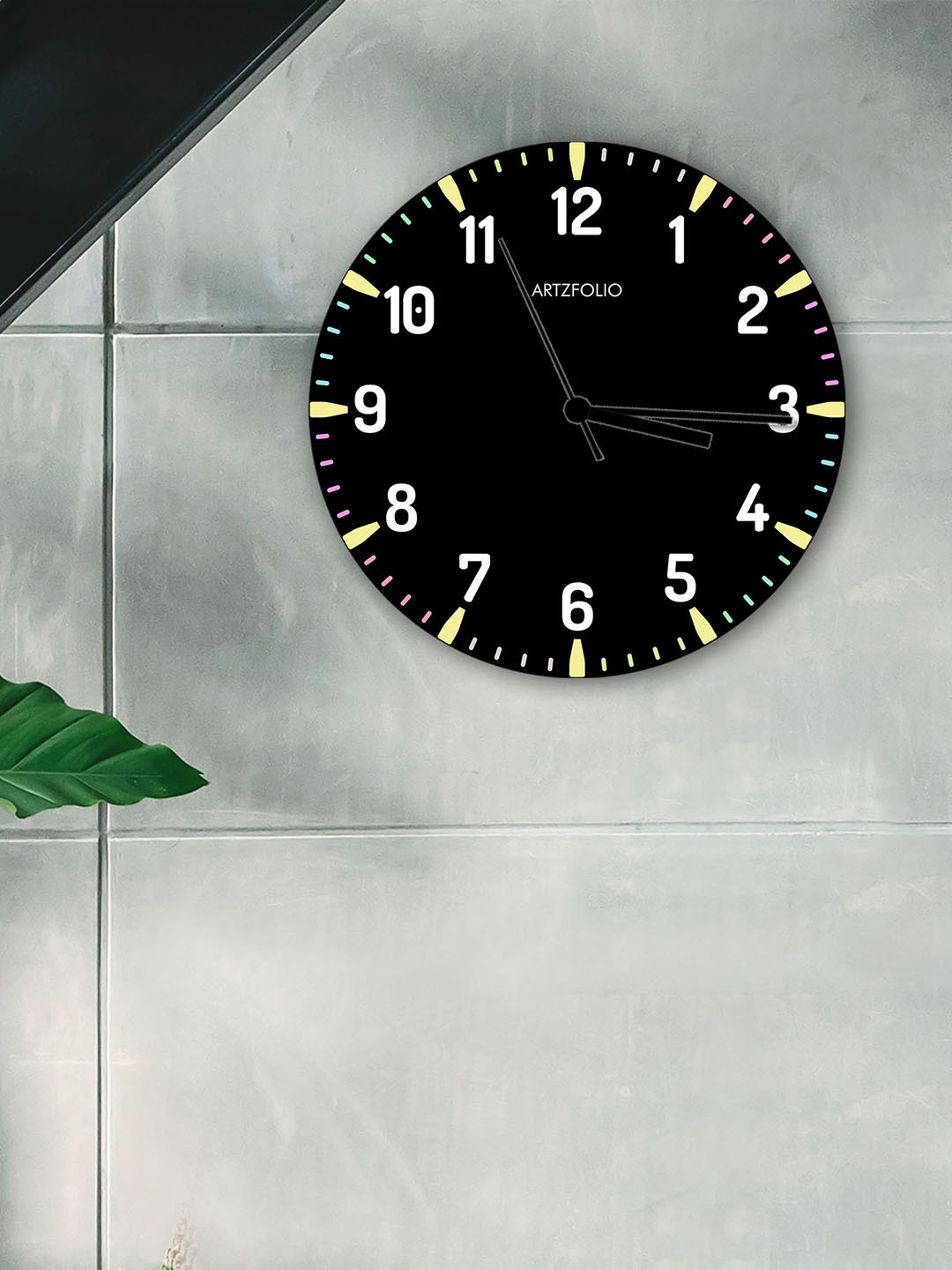 

ArtzFolio Multicoloured Printed Contemporary Wall Clock, Multi
