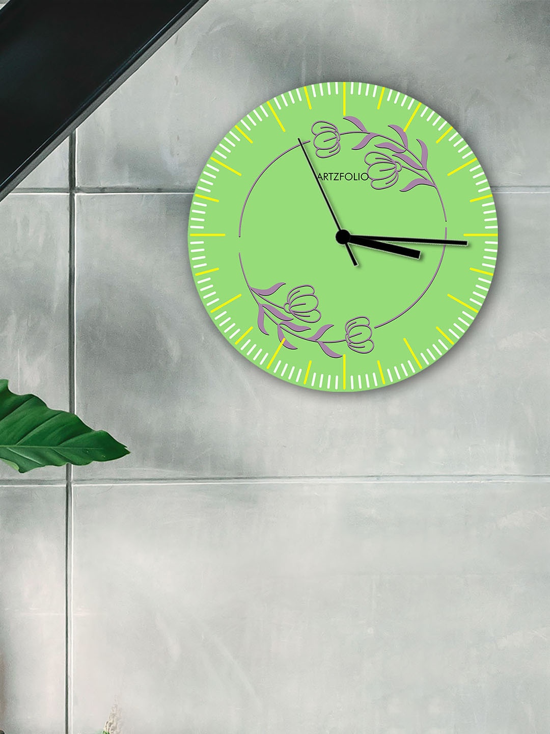 

ArtzFolio Multicoloured Printed Contemporary Wall Clock, Multi
