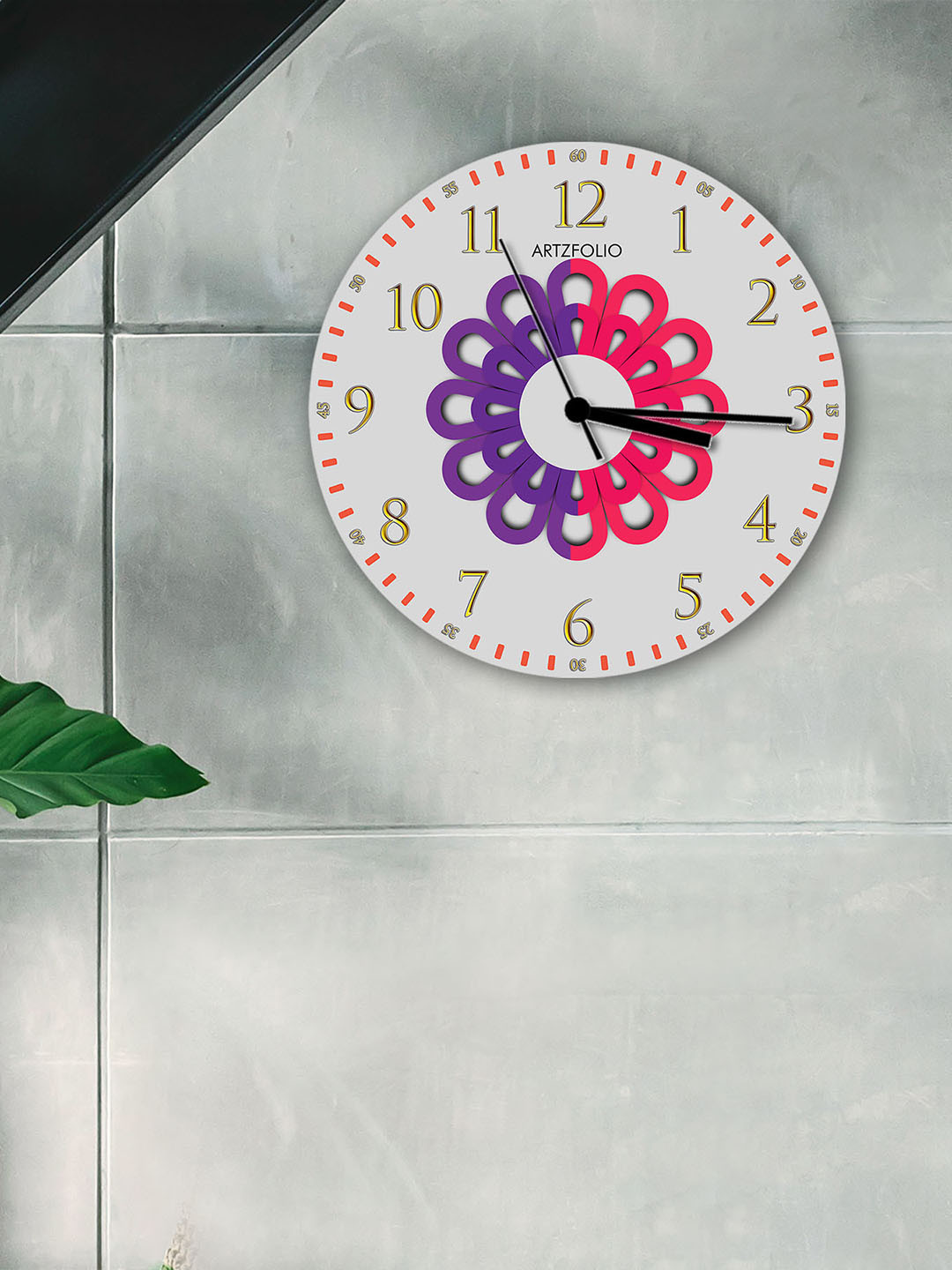 

ArtzFolio Multicoloured Printed Contemporary Wall Clock, Multi