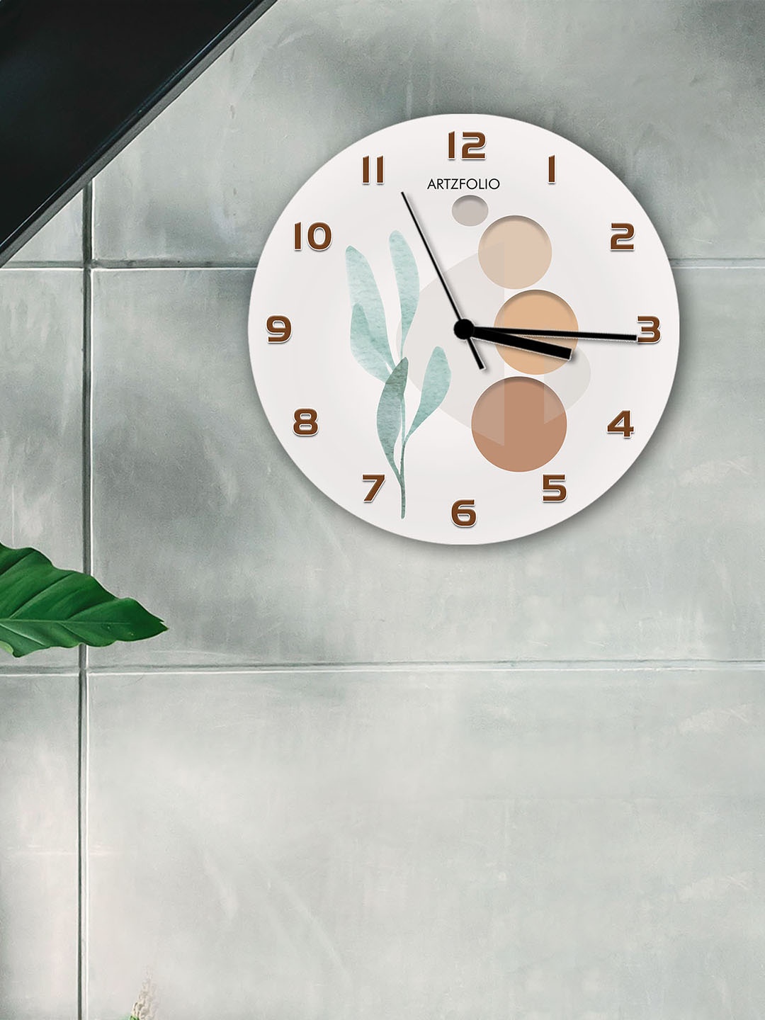 

ArtzFolio Multicoloured Printed Contemporary Wall Clock, Multi
