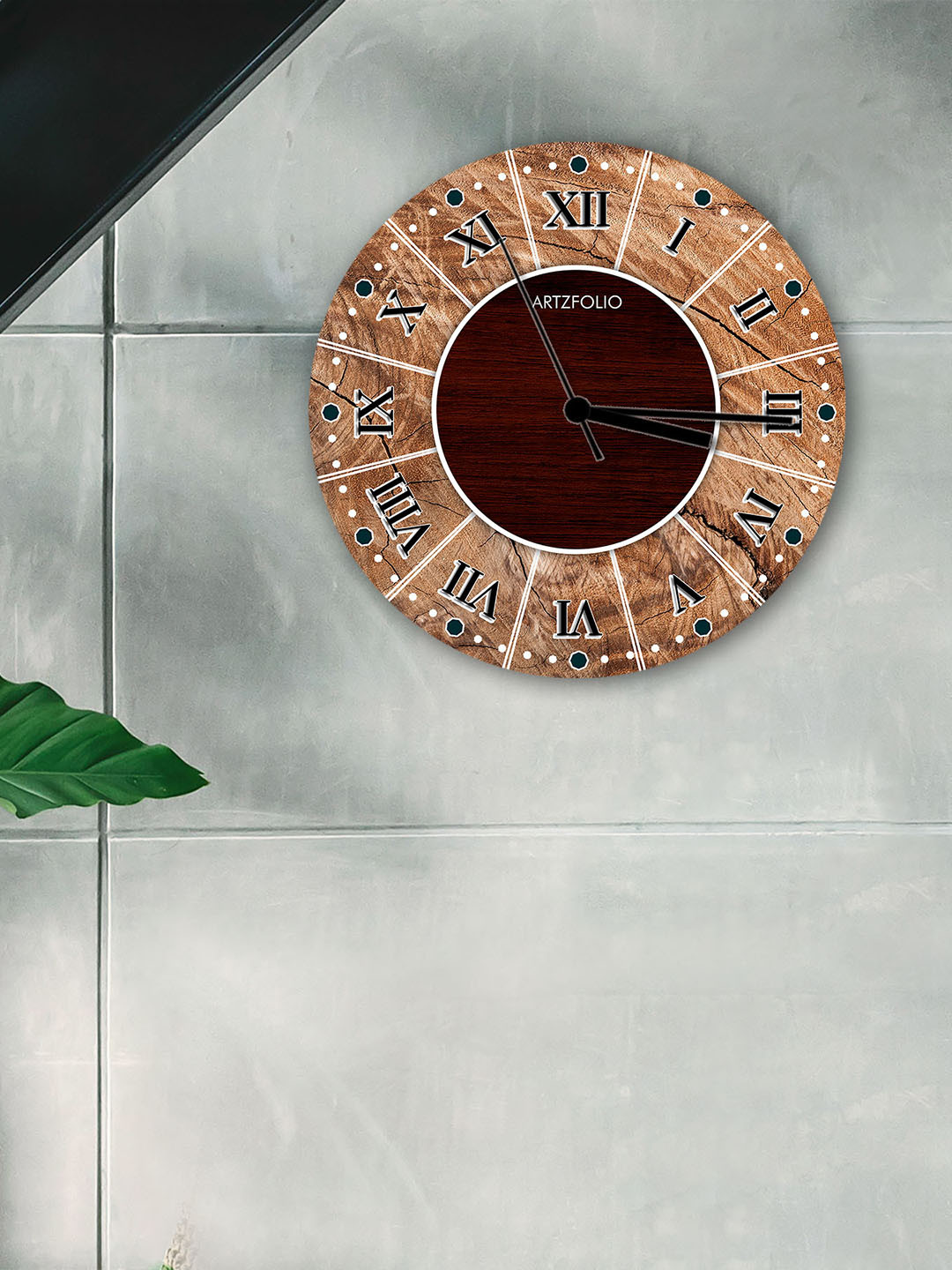 

ArtzFolio Multicoloured Printed Contemporary Wall Clock, Multi