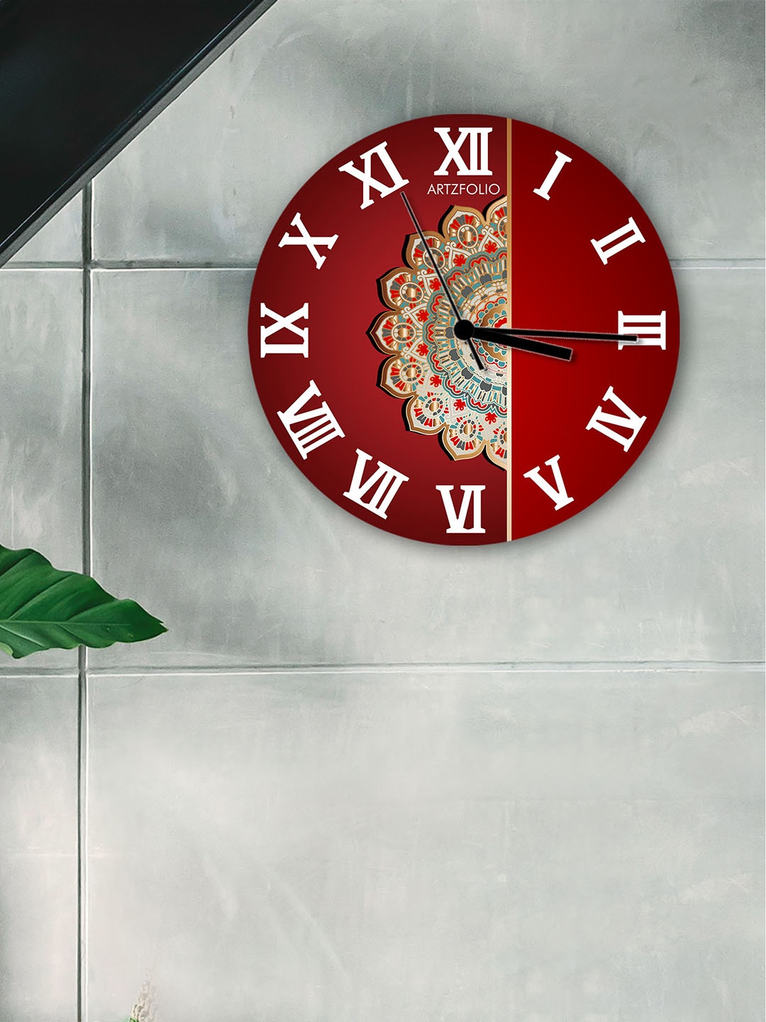 

ArtzFolio Multicoloured Printed Contemporary Wall Clock, Multi