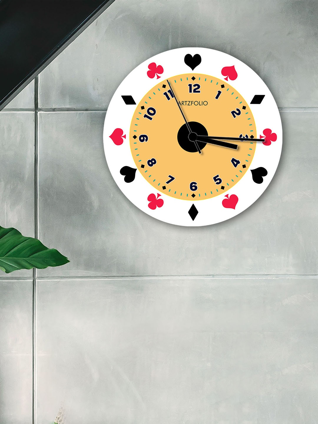 

ArtzFolio Multicoloured Printed Contemporary Wall Clock, Multi