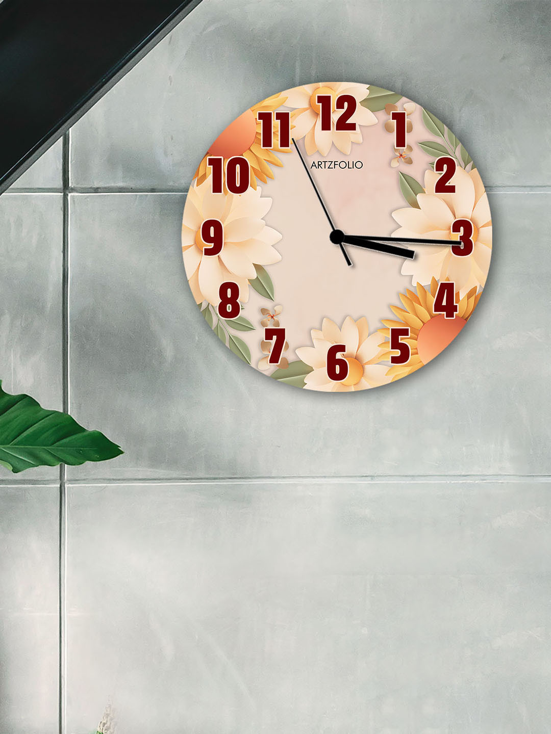 

ArtzFolio Multicoloured Printed Contemporary Wall Clock, Multi