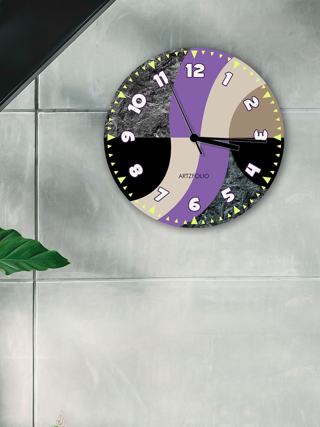 

ArtzFolio Multicoloured Printed Contemporary Wall Clock, Multi