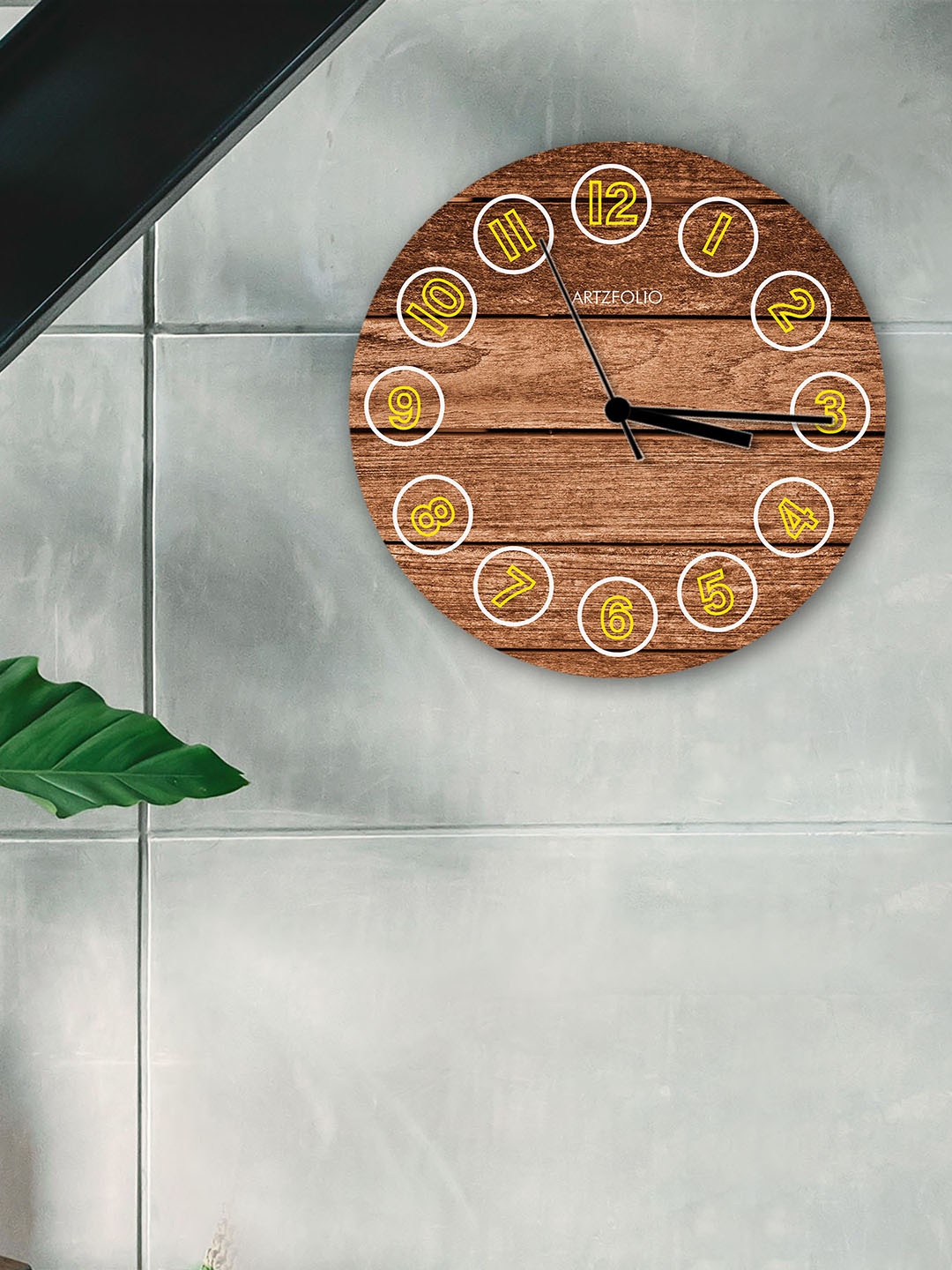 

ArtzFolio Multicoloured Printed Contemporary Wall Clock, Multi