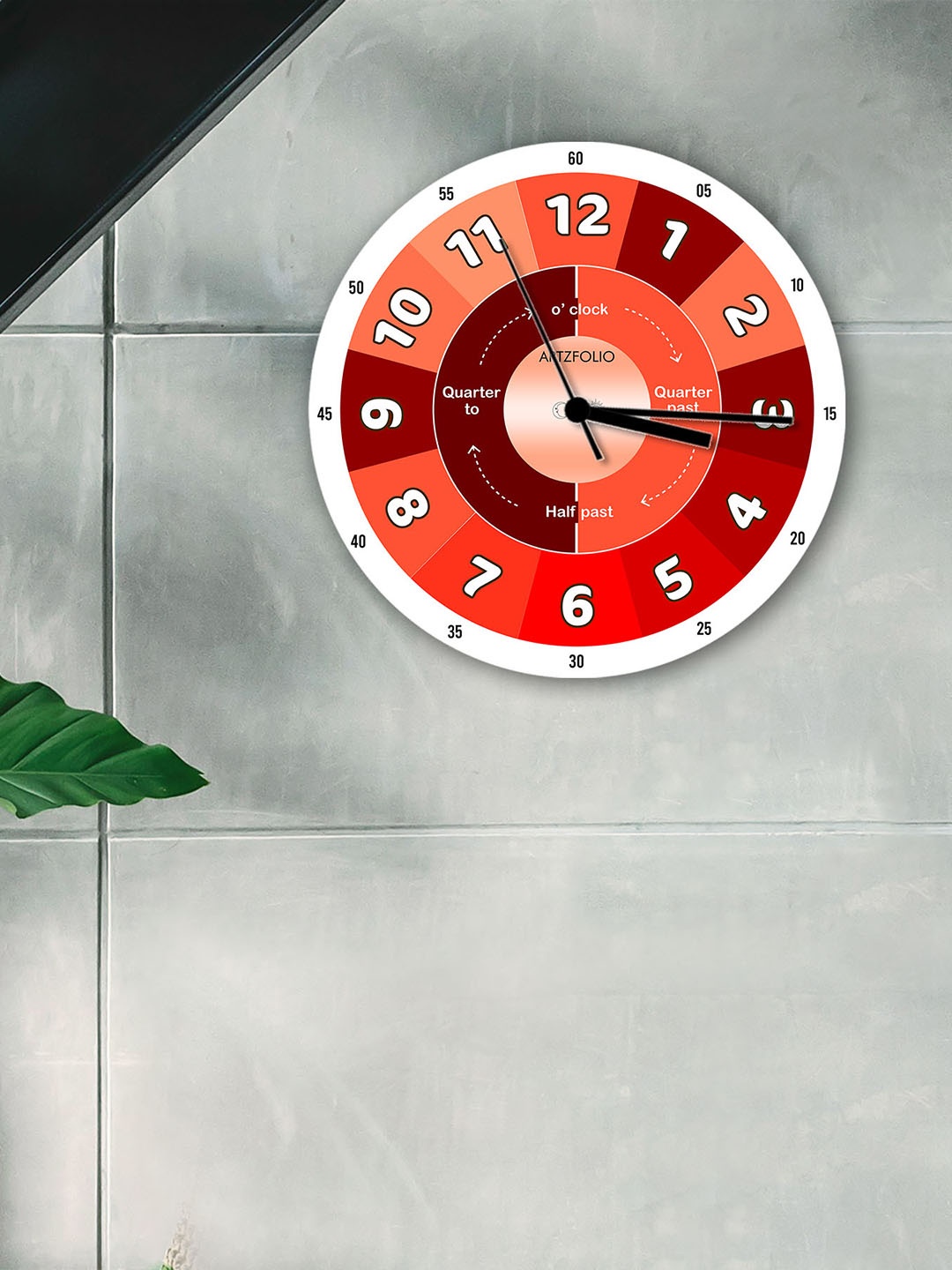 

ArtzFolio Multicoloured Printed Contemporary Wall Clock, Multi