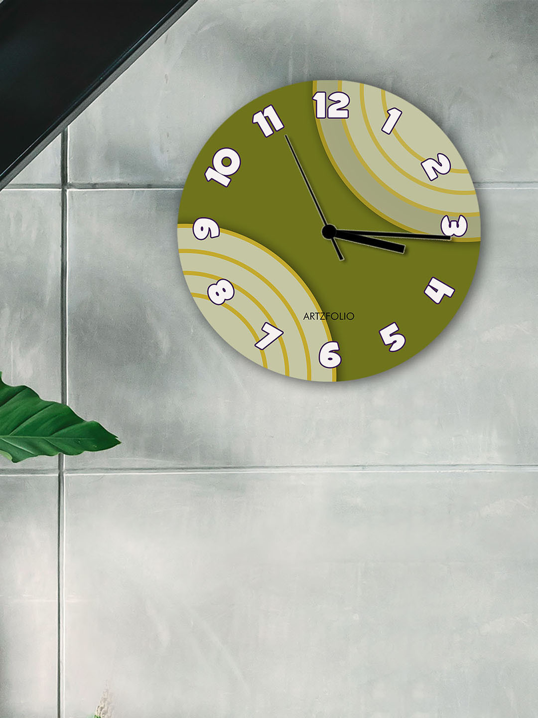 

ArtzFolio Multicoloured Printed Contemporary Wall Clock, Multi