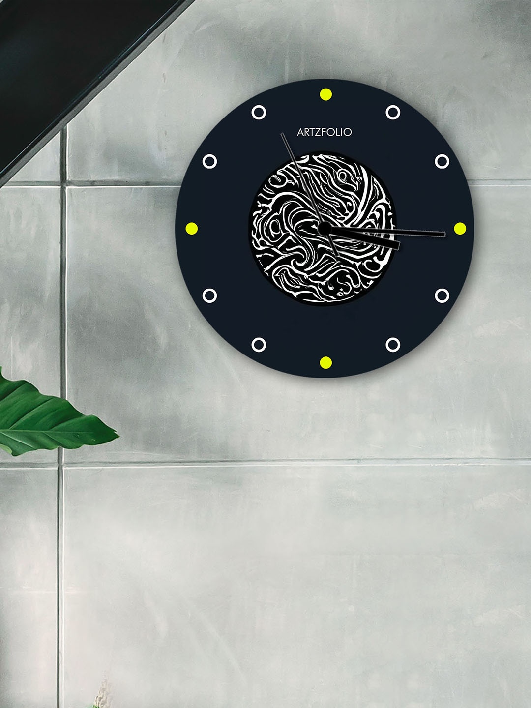 

ArtzFolio Multicoloured Printed Contemporary Wall Clock, Multi