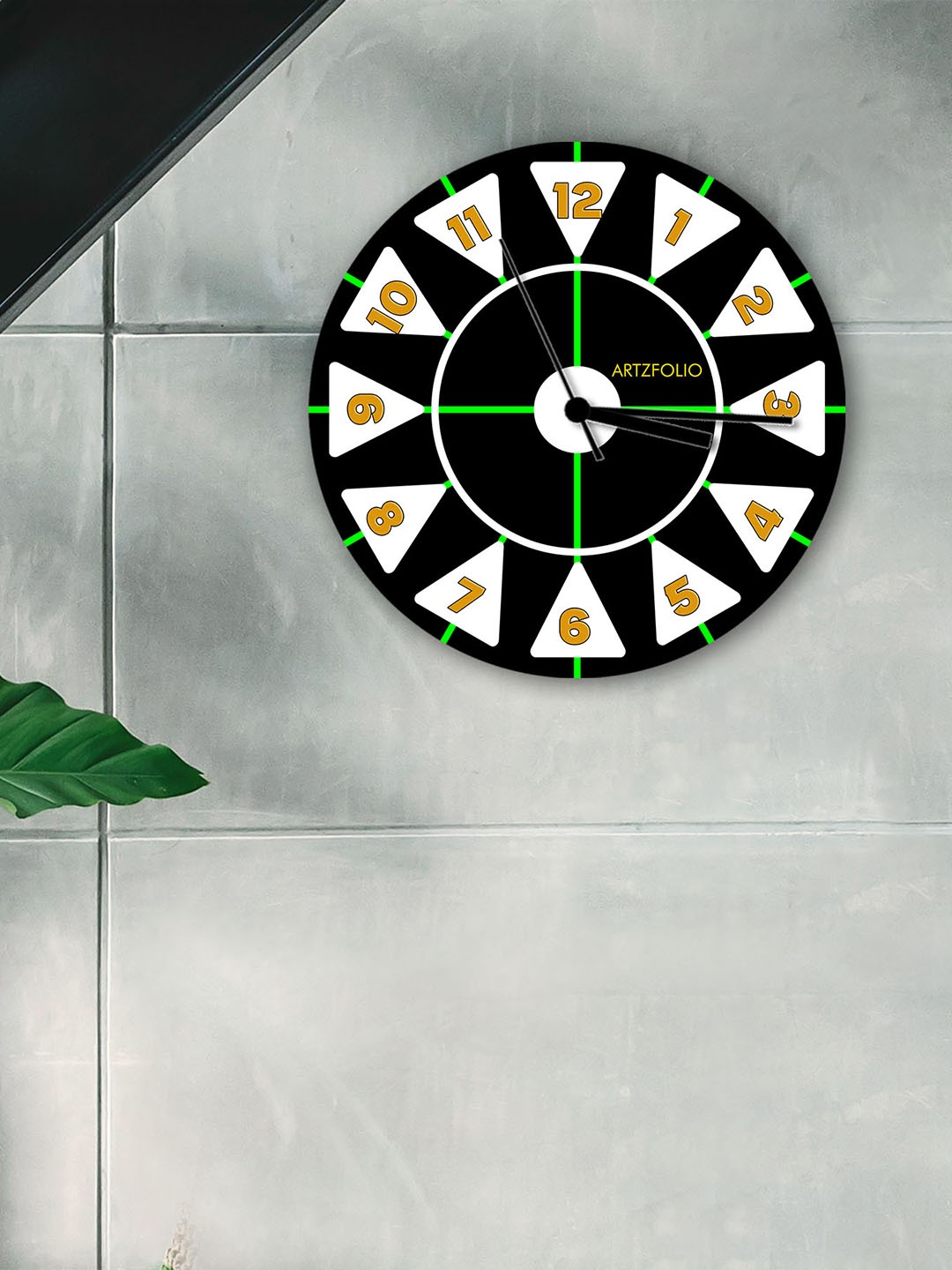 

ArtzFolio Multicoloured Printed Contemporary Wall Clock, Multi