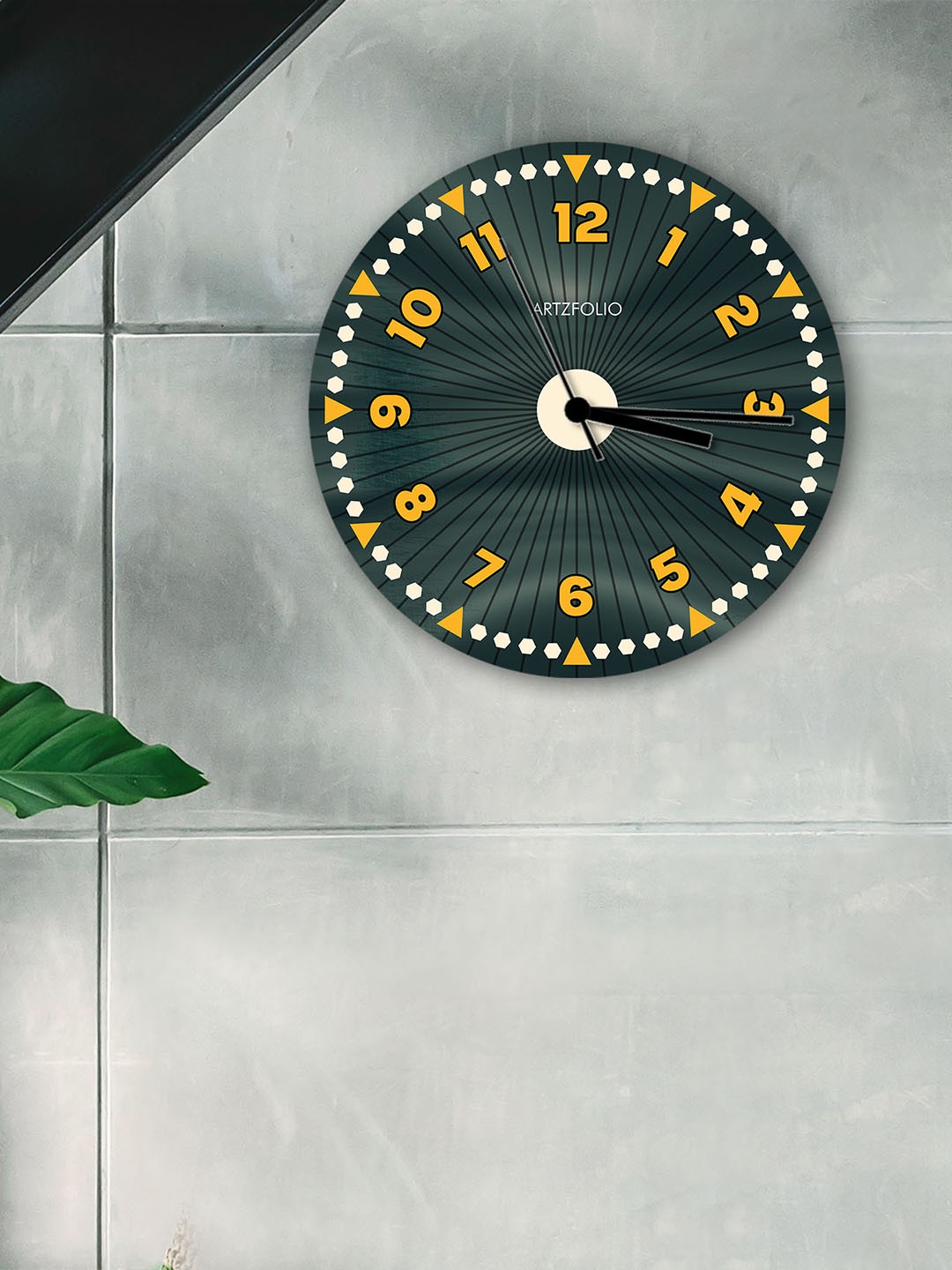 

ArtzFolio Multicoloured Printed Contemporary Wall Clock, Multi