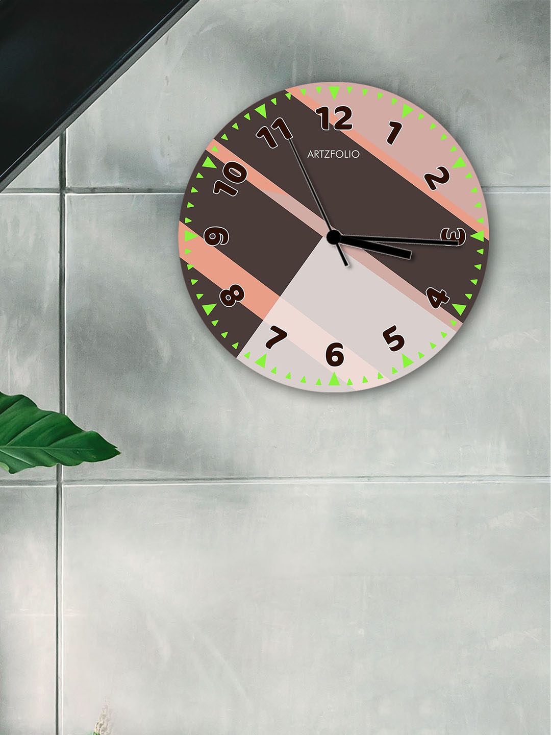 

ArtzFolio Multicoloured Printed Contemporary Wall Clock, Multi