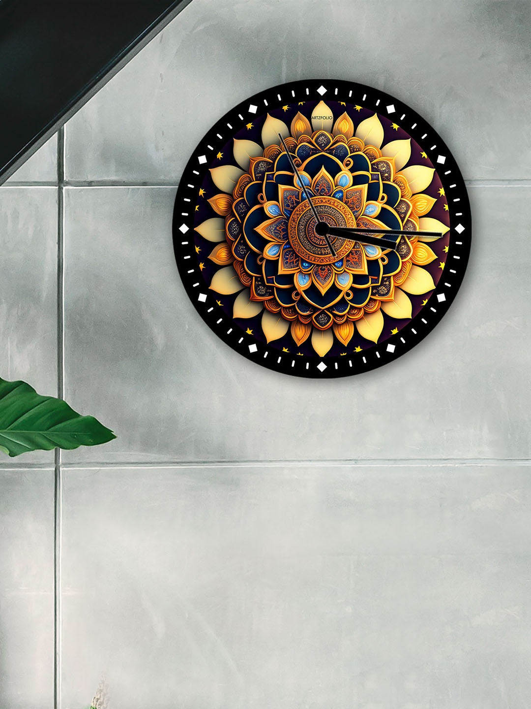 

ArtzFolio Multicoloured Printed Contemporary Wall Clock, Multi