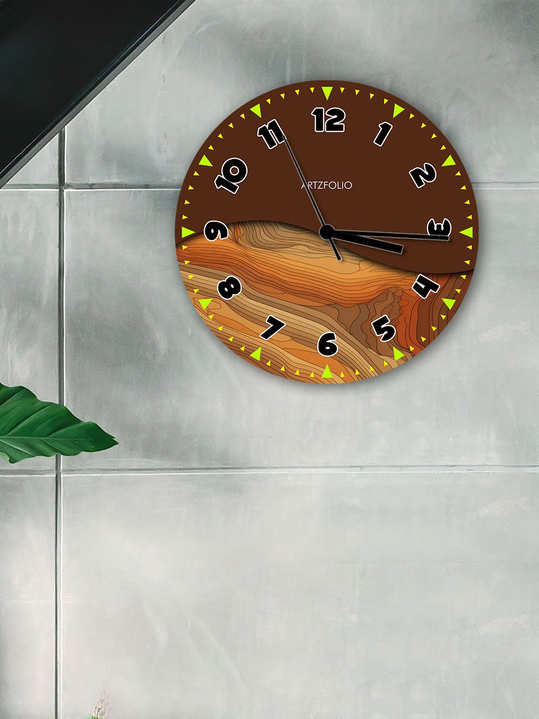 

ArtzFolio Multicoloured Printed Contemporary Wall Clock, Multi