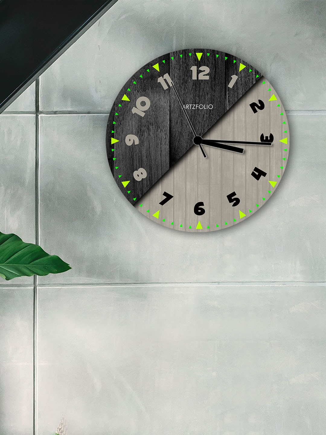 

ArtzFolio Multicoloured Printed Contemporary Wall Clock, Multi