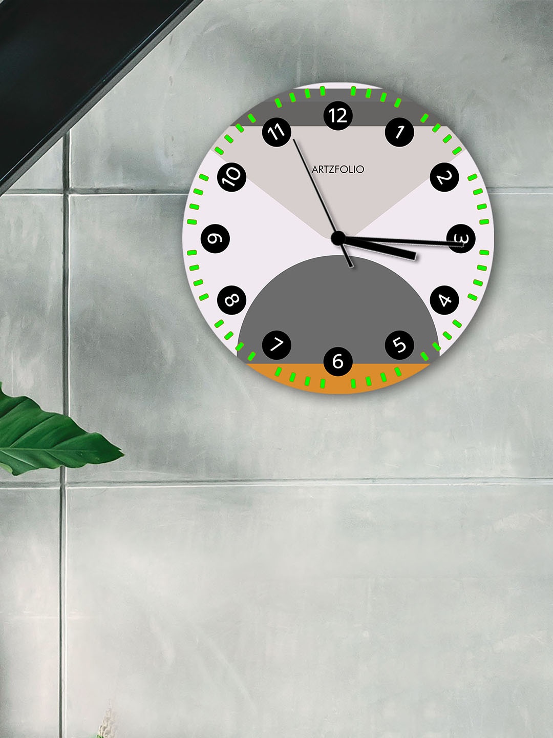 

ArtzFolio Multicoloured Printed Contemporary Wall Clock, Multi