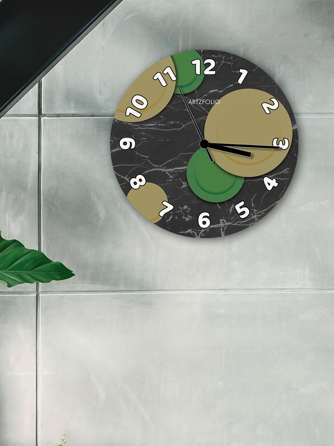 

ArtzFolio Multicoloured Printed Contemporary Wall Clock, Multi