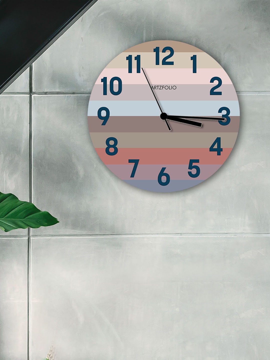 

ArtzFolio Multicoloured Printed Contemporary Wall Clock, Multi
