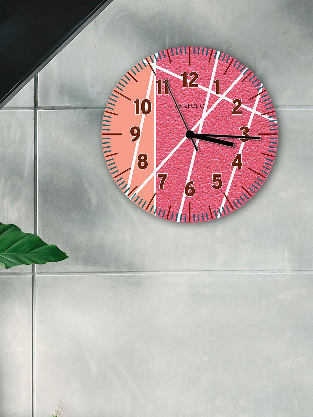 

ArtzFolio Multicoloured Printed Contemporary Wall Clock, Multi