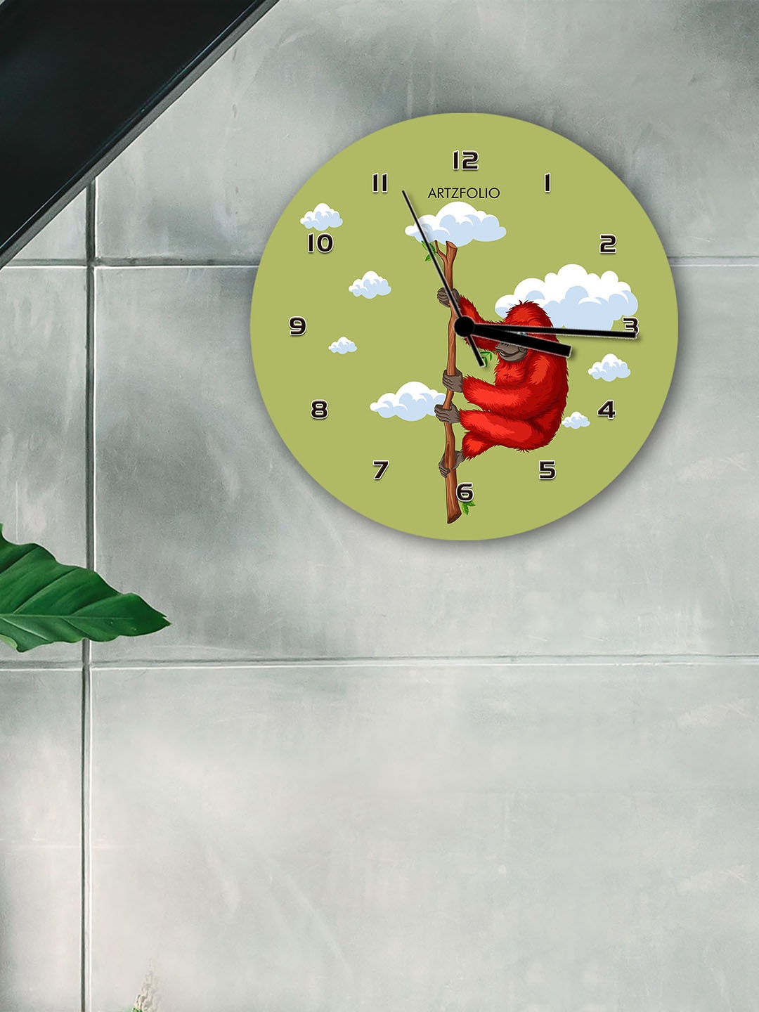 

ArtzFolio Multicoloured Printed Contemporary Wall Clock, Multi