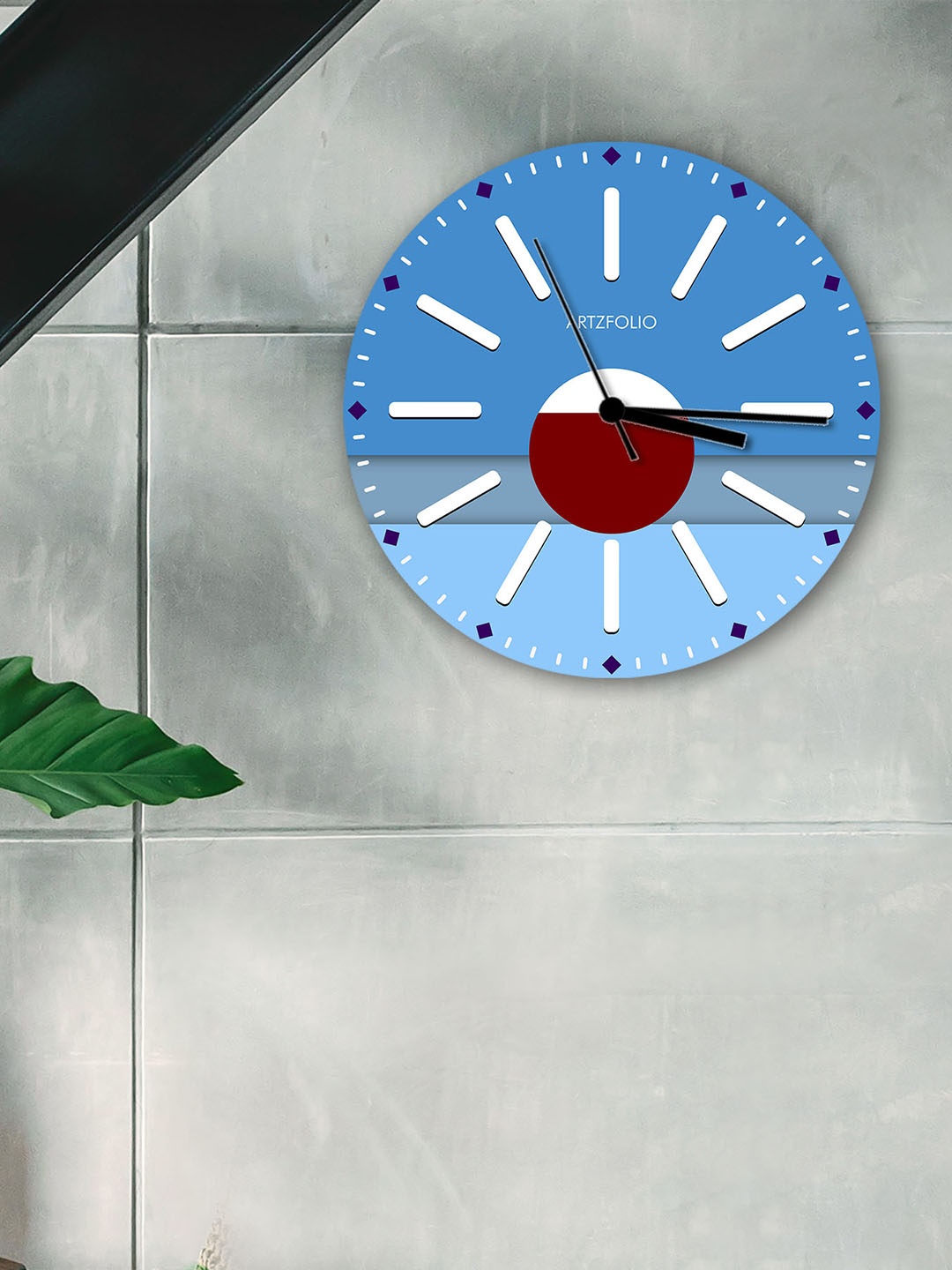 

ArtzFolio Multicoloured Printed Contemporary Wall Clock, Multi
