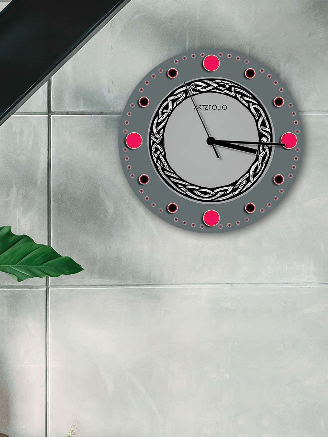 

ArtzFolio Multicoloured Printed Contemporary Wall Clock, Multi