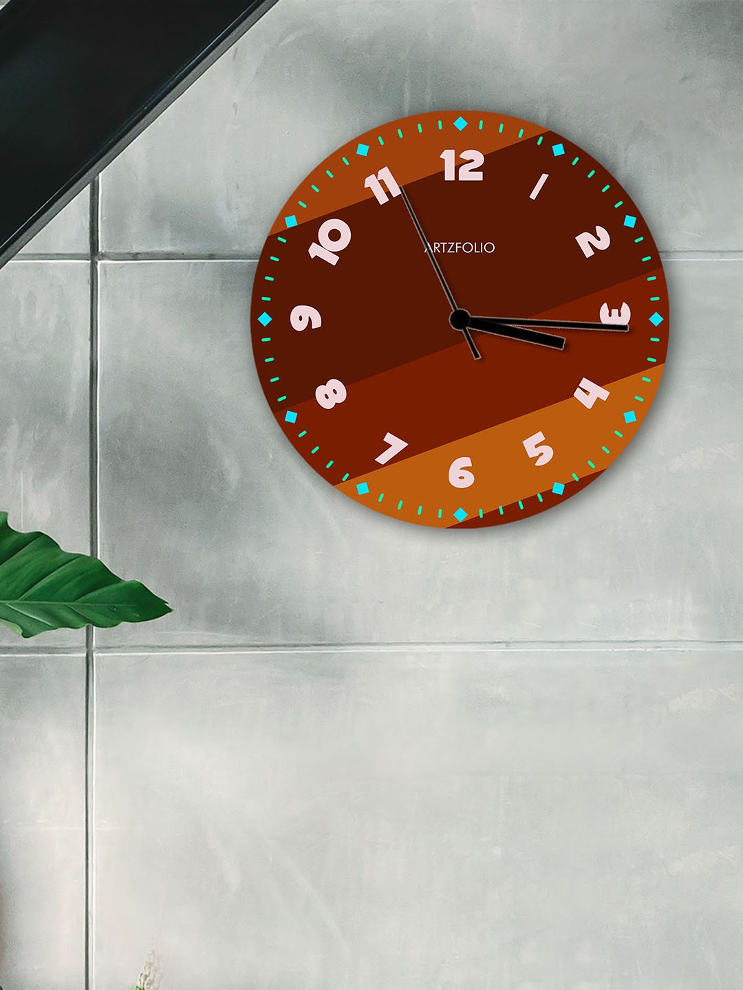 

ArtzFolio Multicoloured Printed Contemporary Wall Clock, Multi
