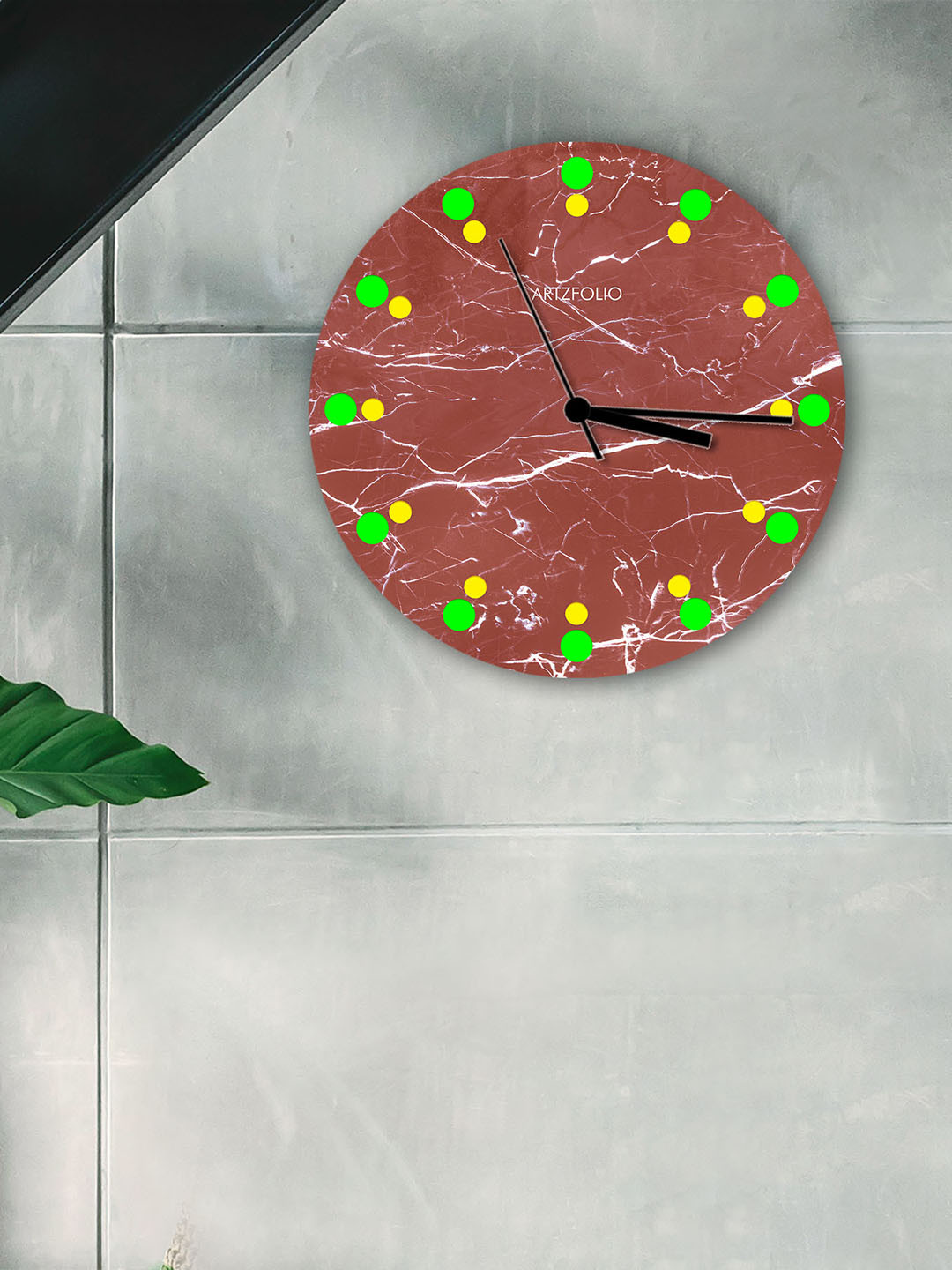 

ArtzFolio Multicoloured Printed Contemporary Wall Clock, Multi