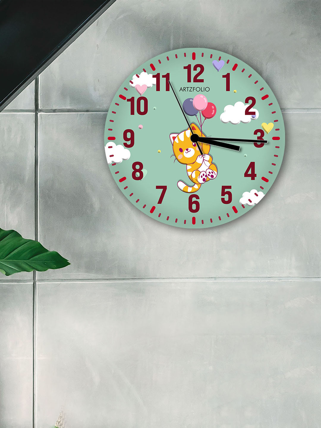 

ArtzFolio Multicoloured Printed Contemporary Wall Clock, Multi