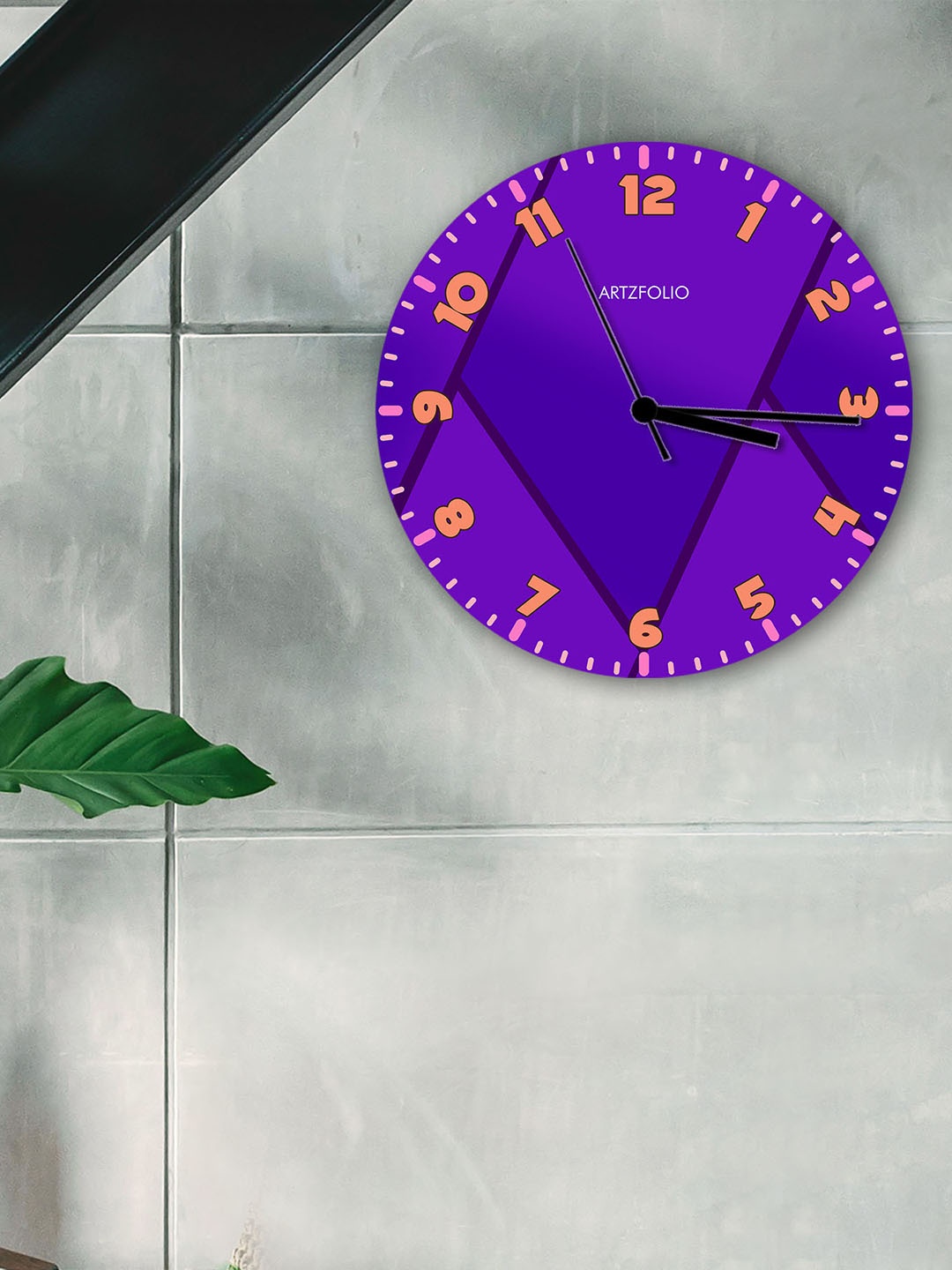

ArtzFolio Multicoloured Printed Contemporary Wall Clock, Multi