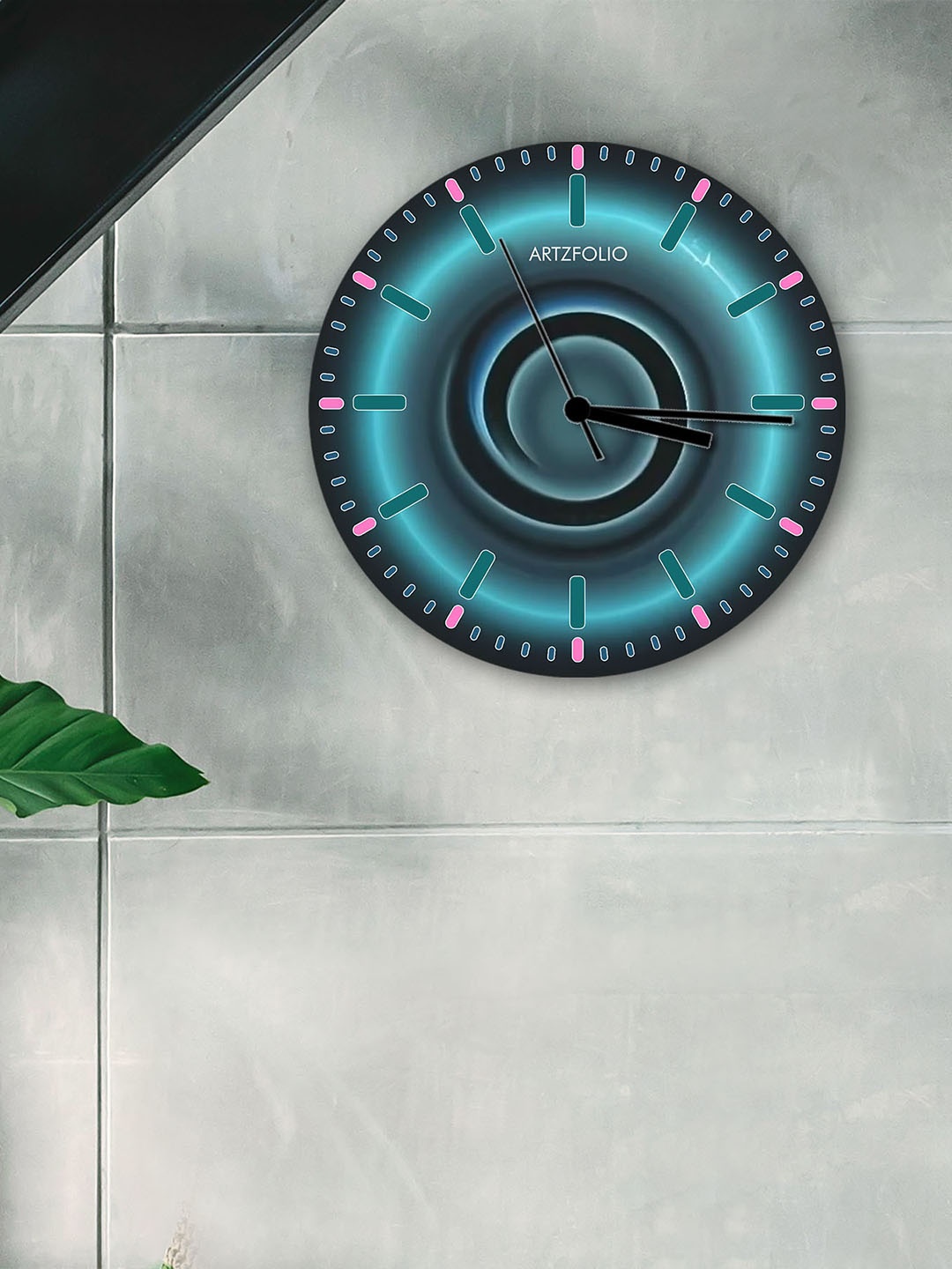

ArtzFolio Multicoloured Printed Contemporary Wall Clock, Multi
