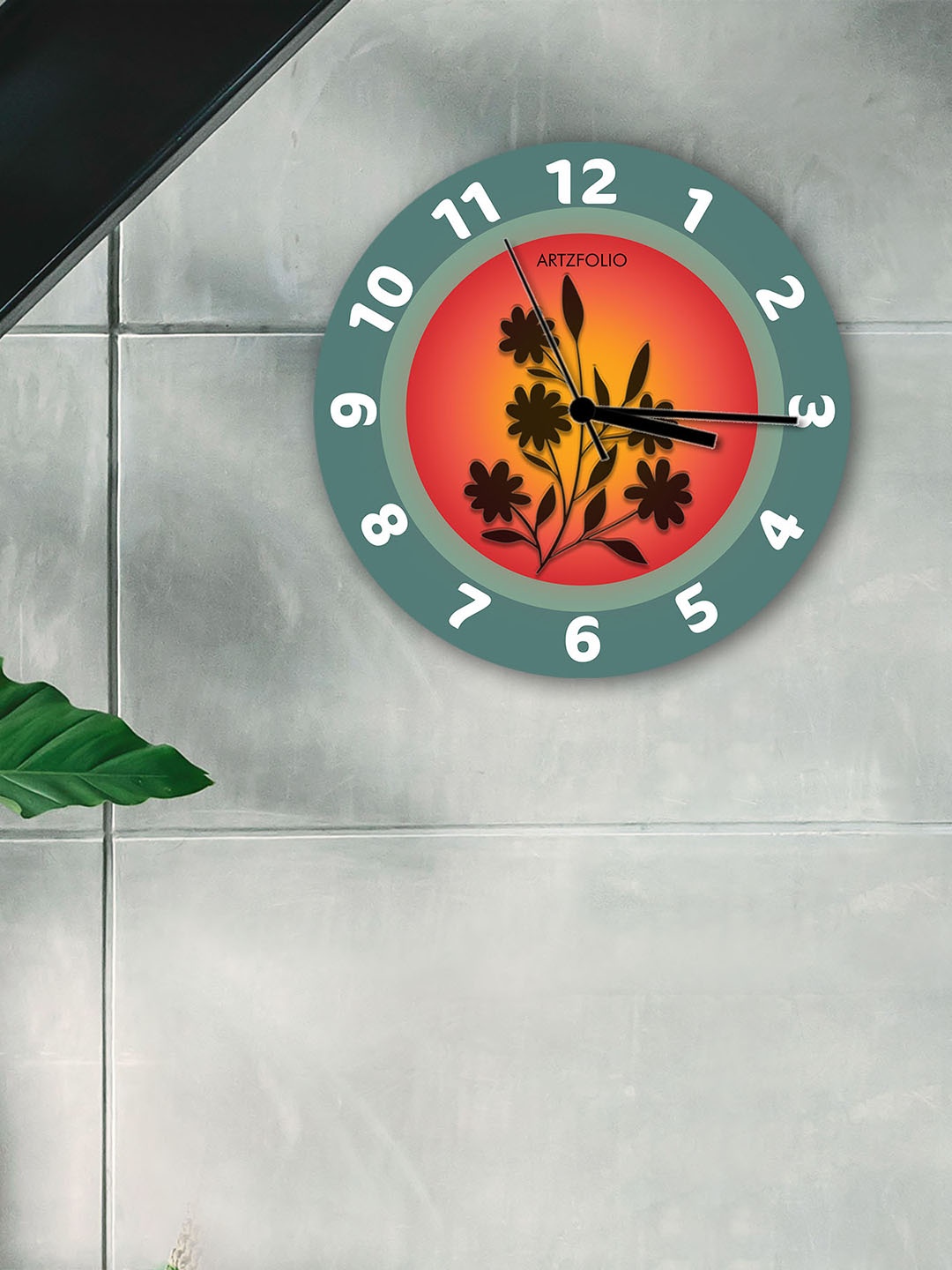 

ArtzFolio Multicoloured Printed Contemporary Wall Clock, Multi
