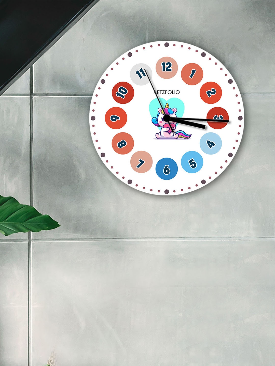 

ArtzFolio Multicoloured Printed Contemporary Wall Clock, Multi