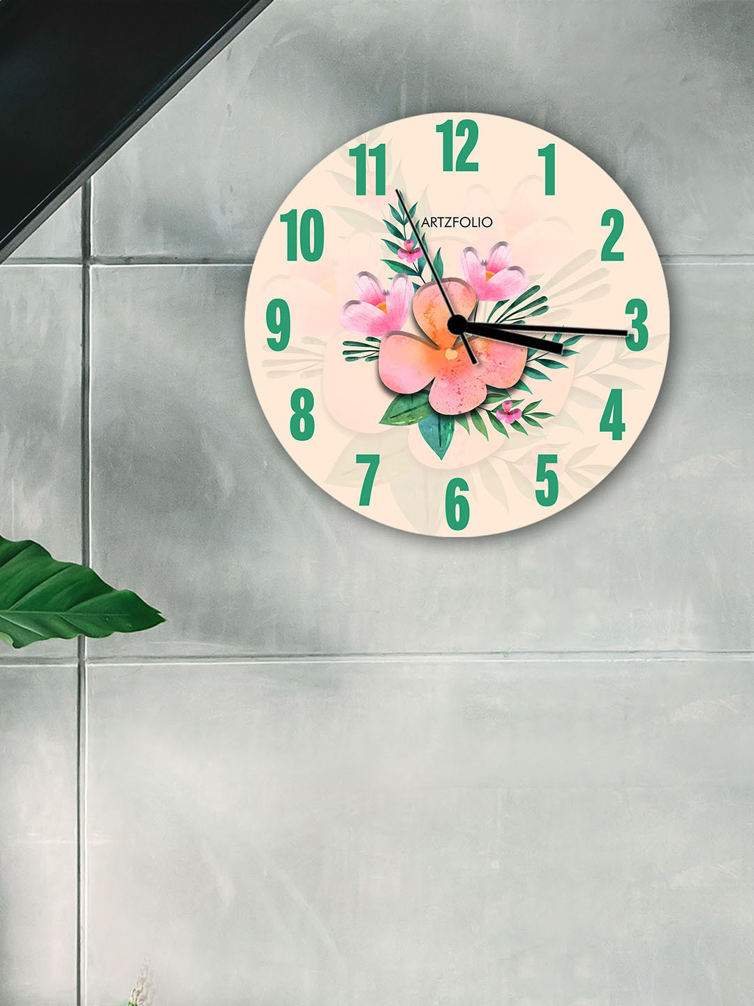 

ArtzFolio Multicoloured Printed Contemporary Wall Clock, Multi