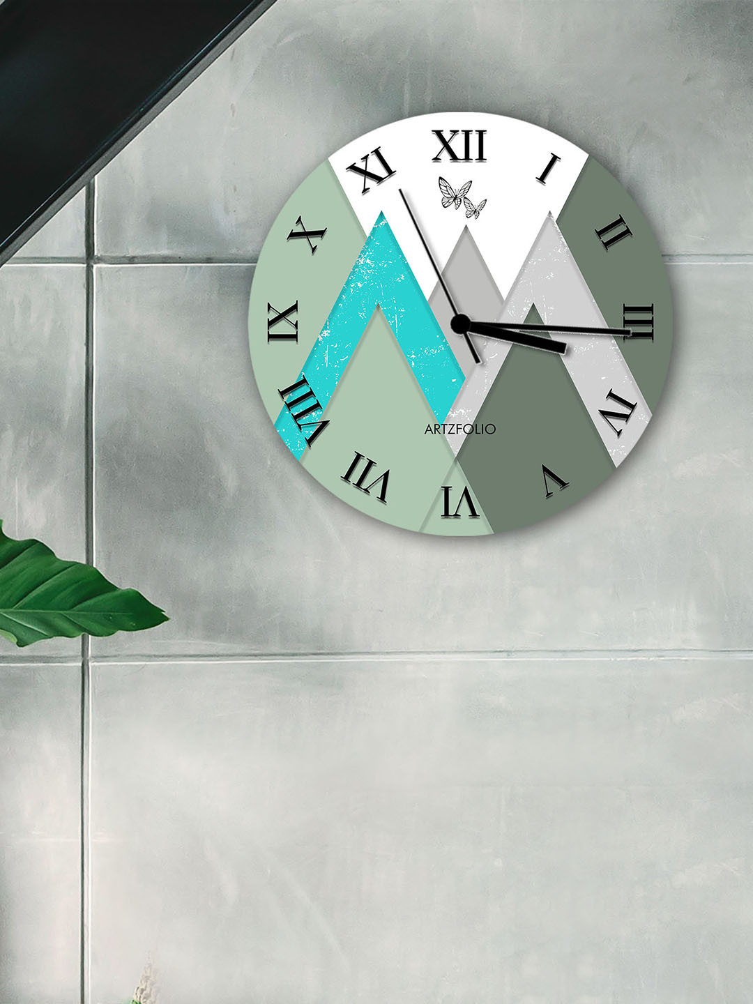 

ArtzFolio Multicoloured Printed Contemporary Wall Clock, Multi