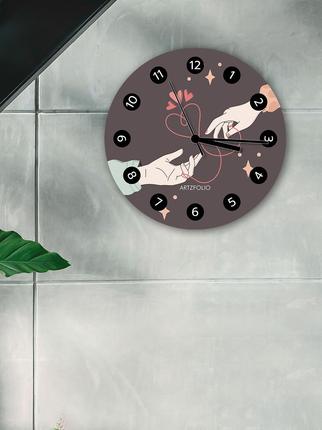 

ArtzFolio Multicoloured Printed Contemporary Wall Clock, Multi