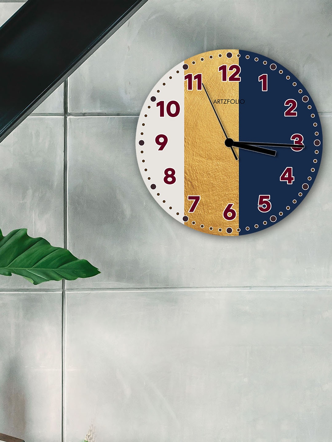 

ArtzFolio Multicoloured Printed Contemporary Wall Clock, Multi