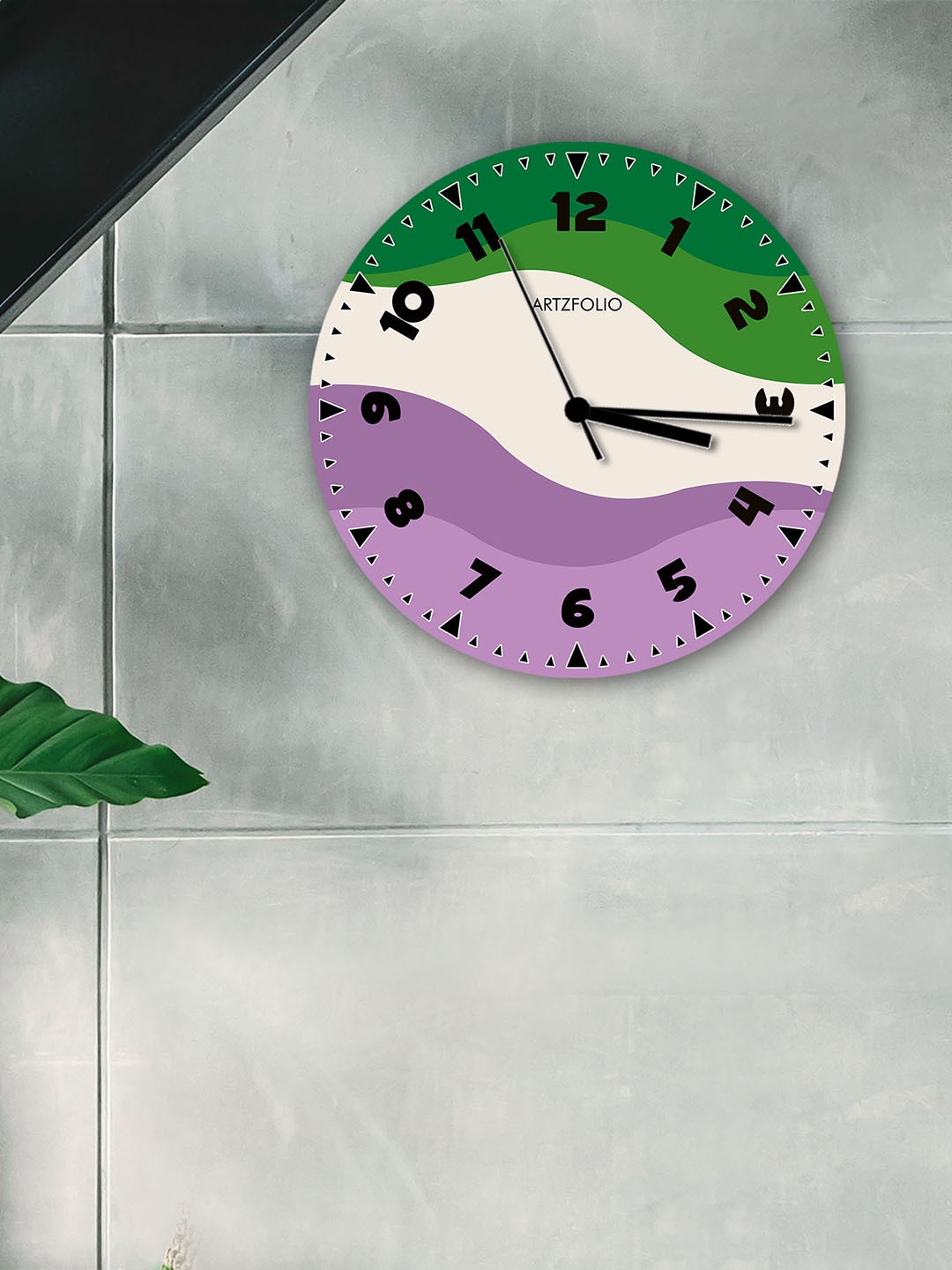 

ArtzFolio Multicoloured Printed Contemporary Wall Clock, Multi