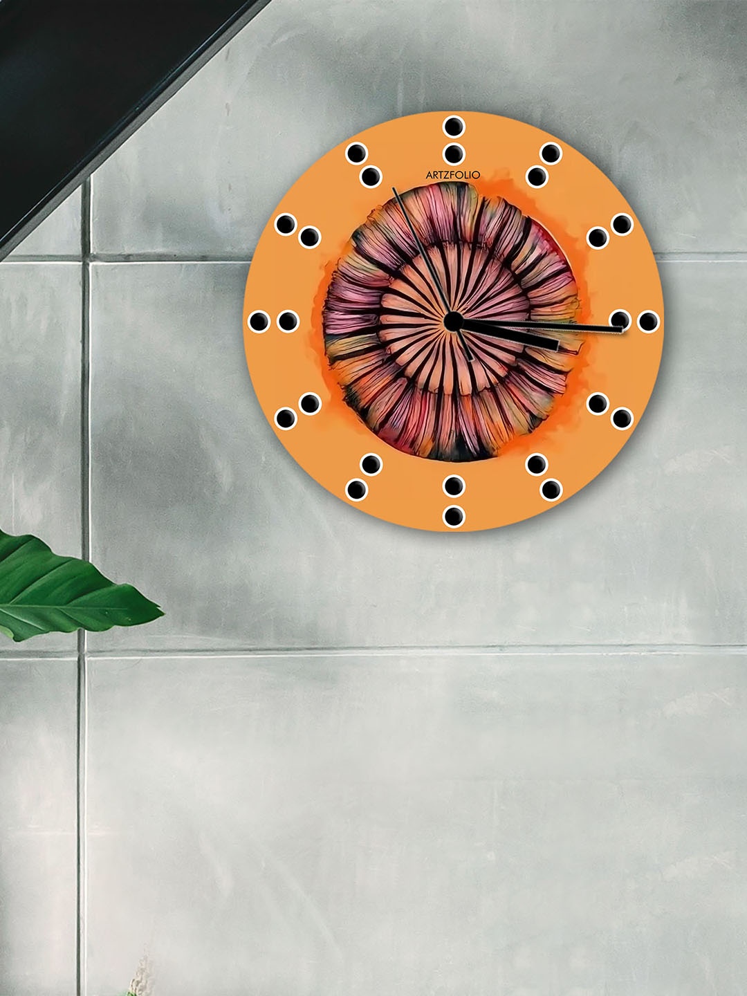 

ArtzFolio Multicoloured Printed Contemporary Wall Clock, Multi