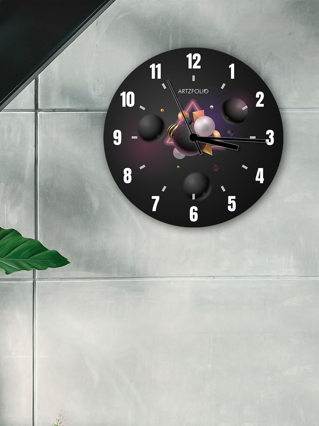 

ArtzFolio Multicoloured Printed Contemporary Wall Clock, Multi