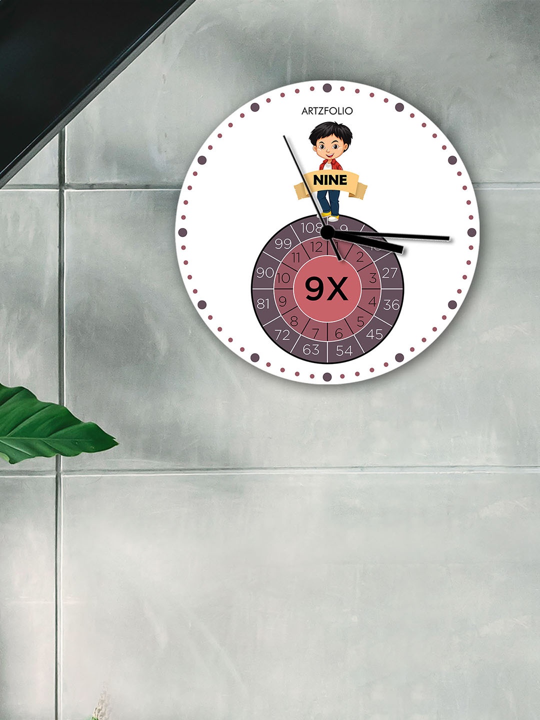 

ArtzFolio Multicoloured Printed Contemporary Wall Clock, Multi