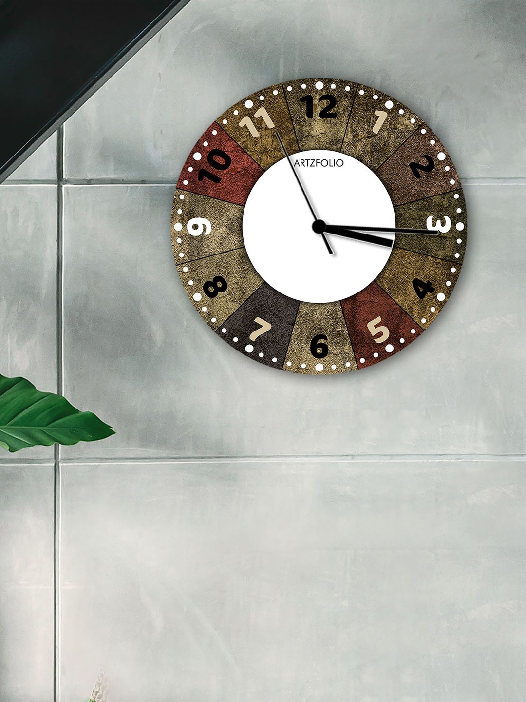 

ArtzFolio Multicoloured Printed Contemporary Wall Clock, Multi