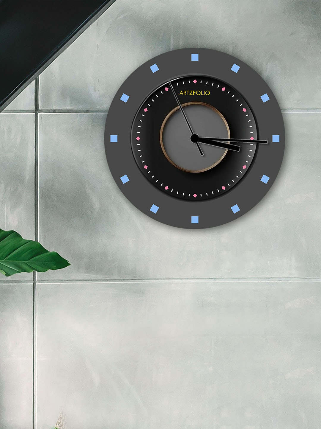 

ArtzFolio Multicoloured Printed Contemporary Wall Clock, Multi