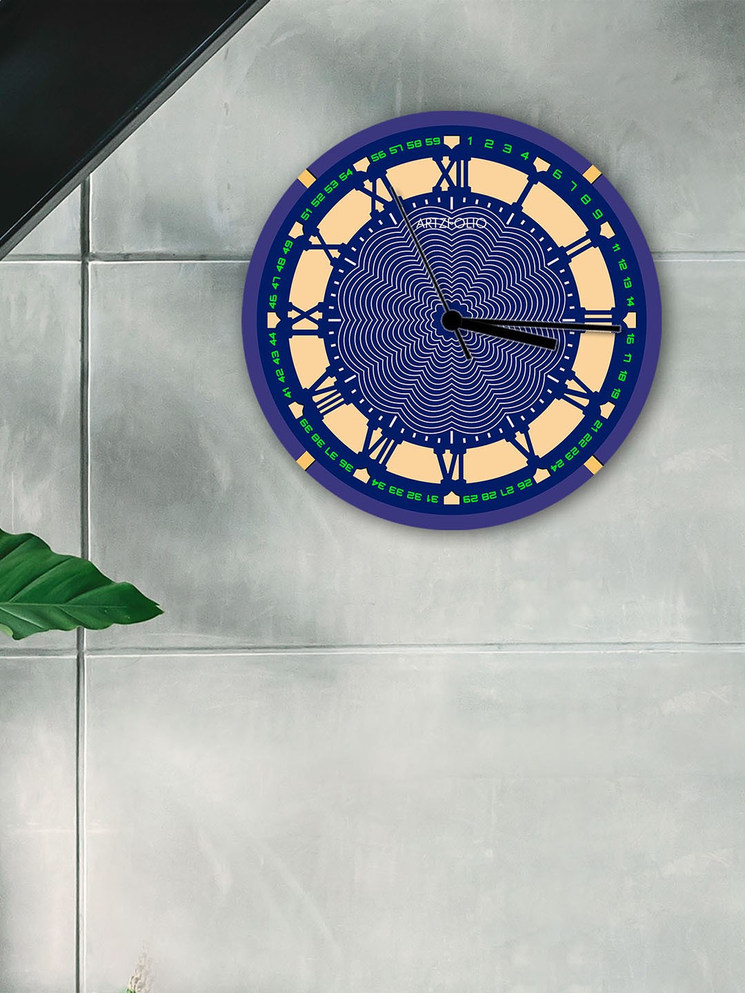 

ArtzFolio Multicoloured Printed Contemporary Wall Clock, Multi